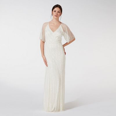 Ivory 'Joy' bead embellished bridal dress